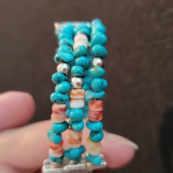 Carolyn Pollack Relios Sterling Silver Turquoise Bead Ball  Carolyn Pollack Relios Tuquoise Wrap Bracelet
